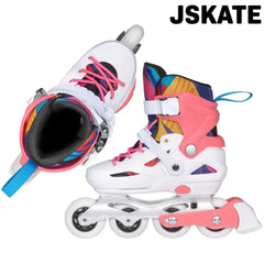 roller fillette flash pink ajustable