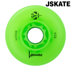 Roue de roller Luminous verte 80