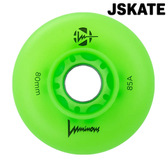 Roue de roller Luminous verte 80