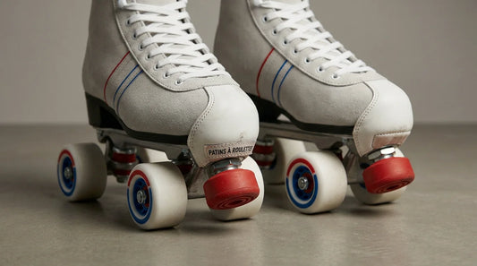 Paire de rollers quad avec toe stops à l'avant