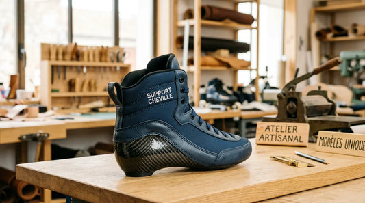 Chaussure de roller à coque composite prête pour le moulage à chaud