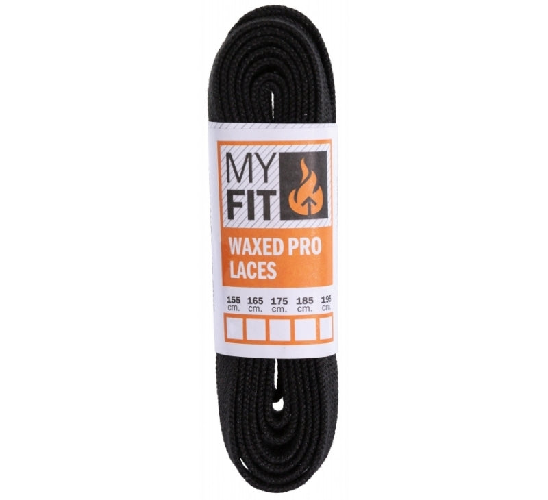 Lacets MYFIT - Lacets cirés Pro Black