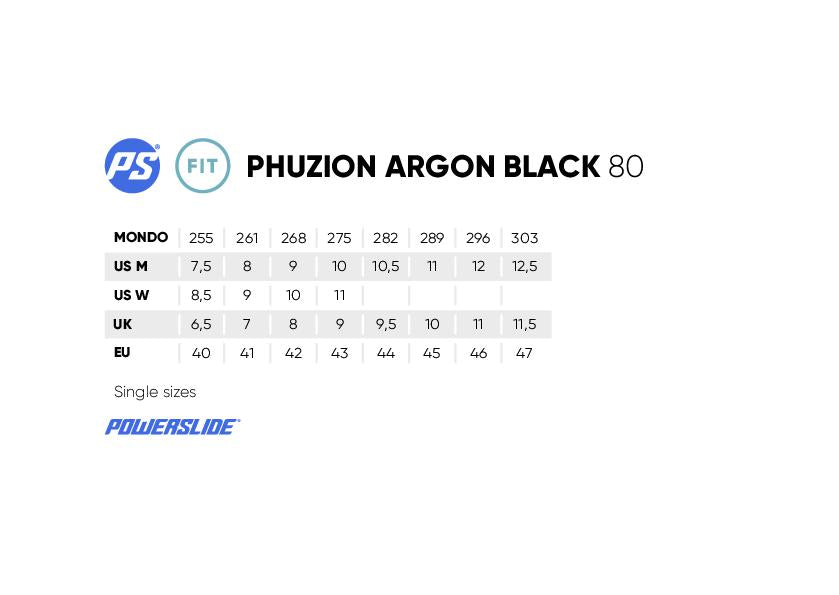 Rollers Powerslide - Phuzion Argon Black 80