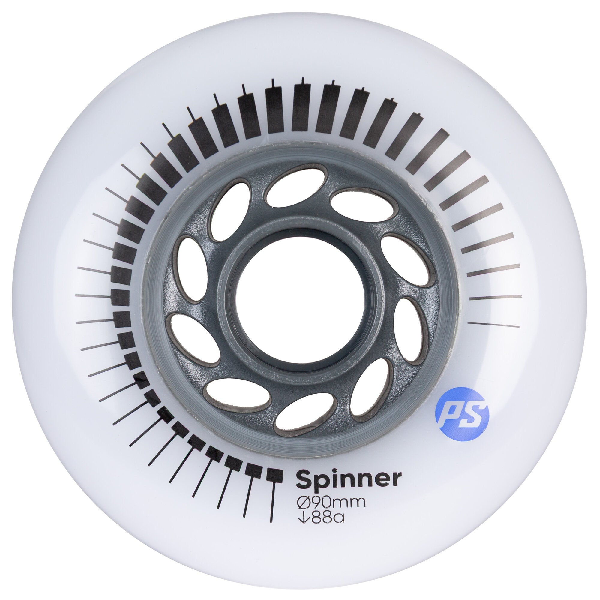 Spinner 90/88A White, 4 pack - Powerslide - Urban Inline Skate Wheels - Product Image 1