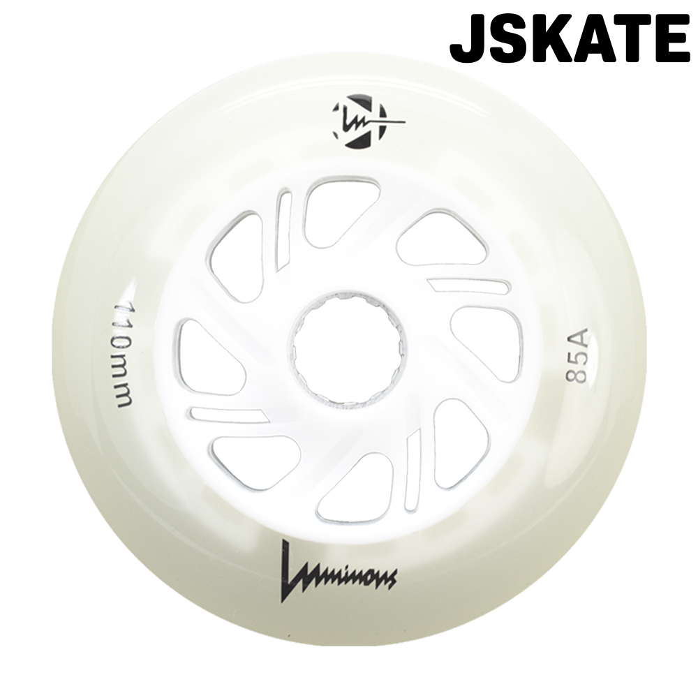 Roue roller Luminous 110 white glow