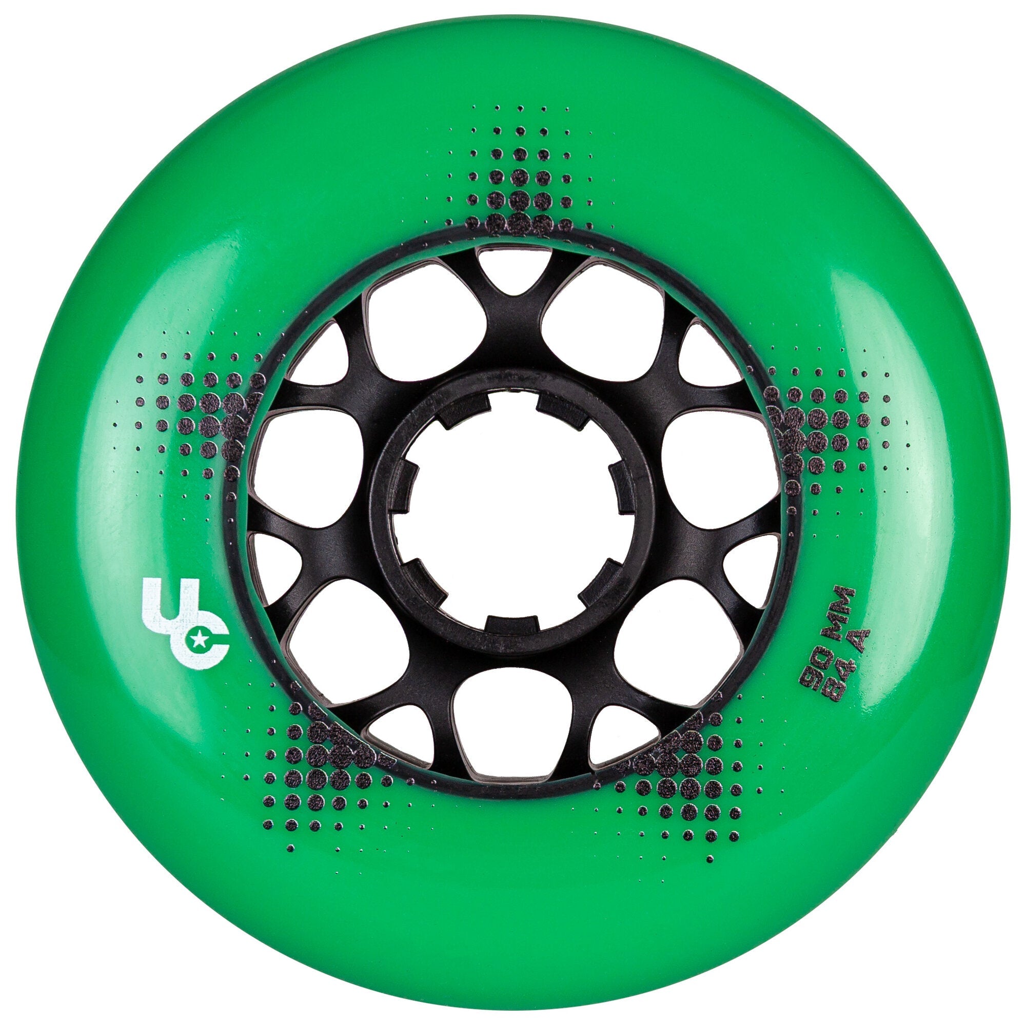 Team PRO 90mm/84A Green, 4-Pack - Undercover - Urban Inline Skate Wheels - Product Image 1