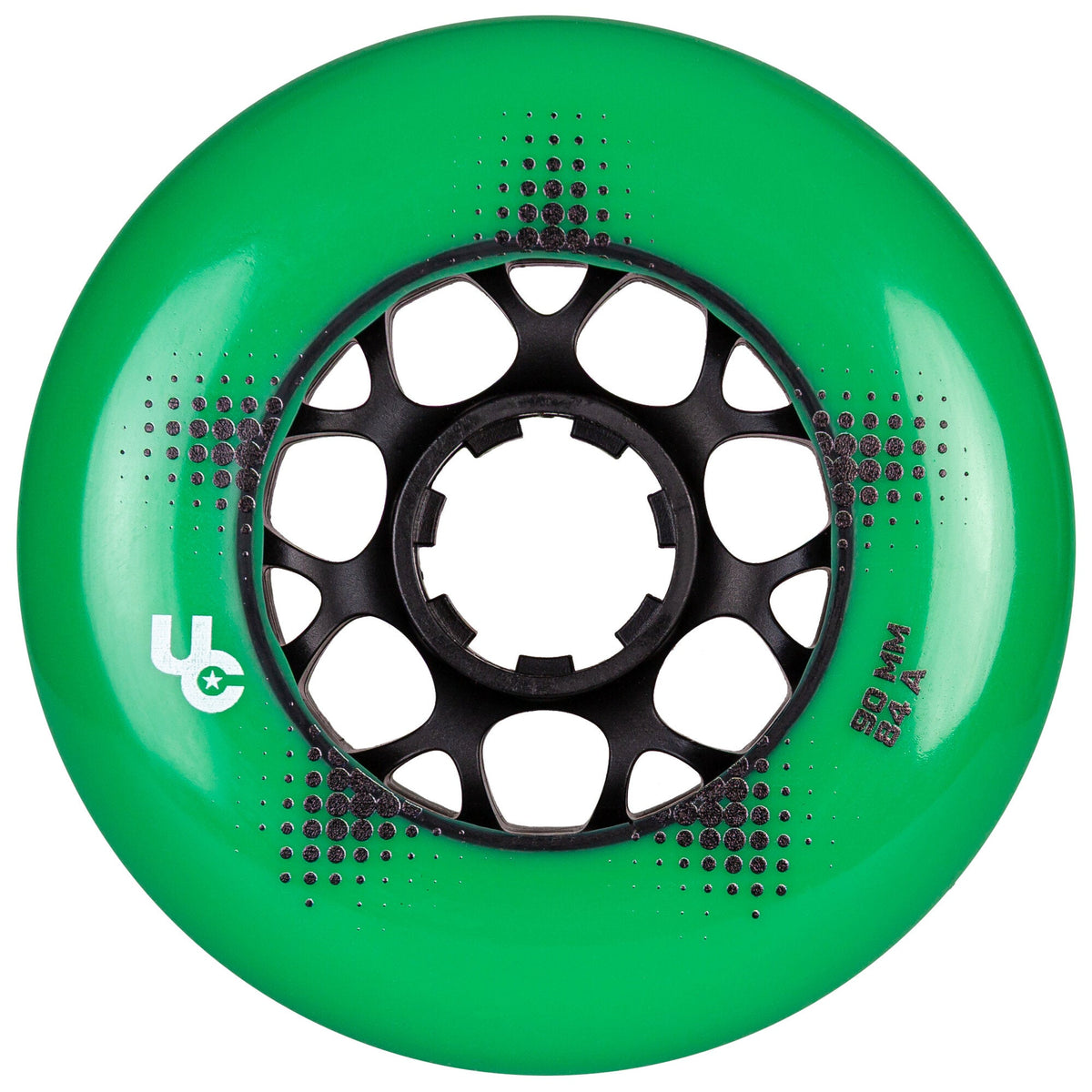 Team PRO 90mm/84A Green, 4-Pack - Undercover - Urban Inline Skate Wheels - Product Image 1
